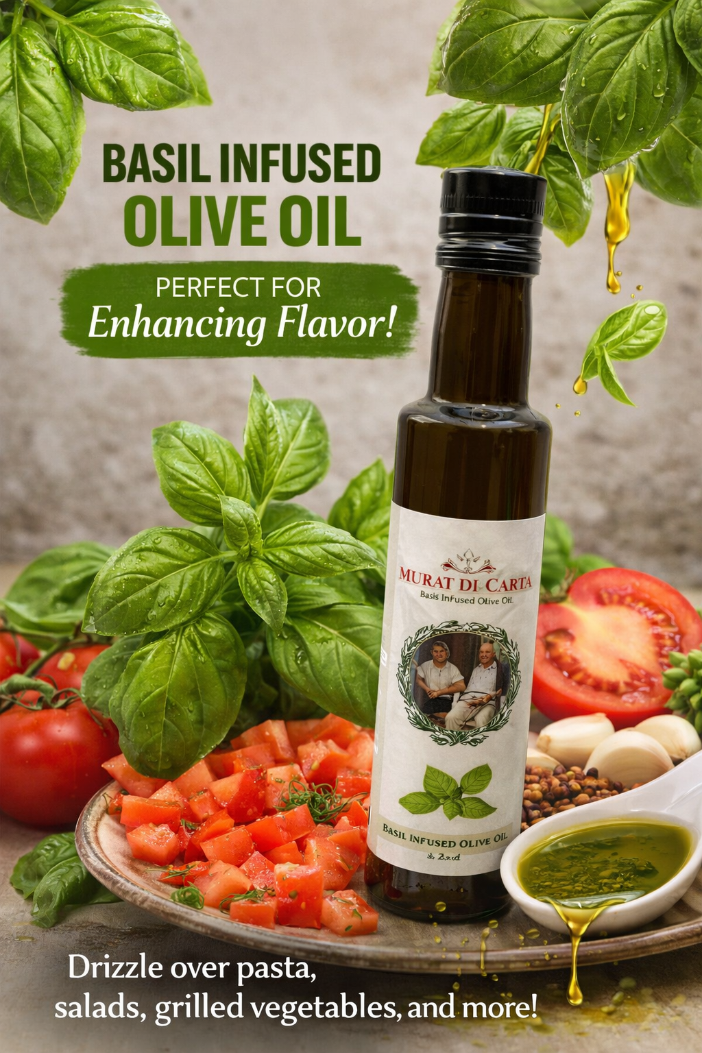 250ml basil infused olive oil